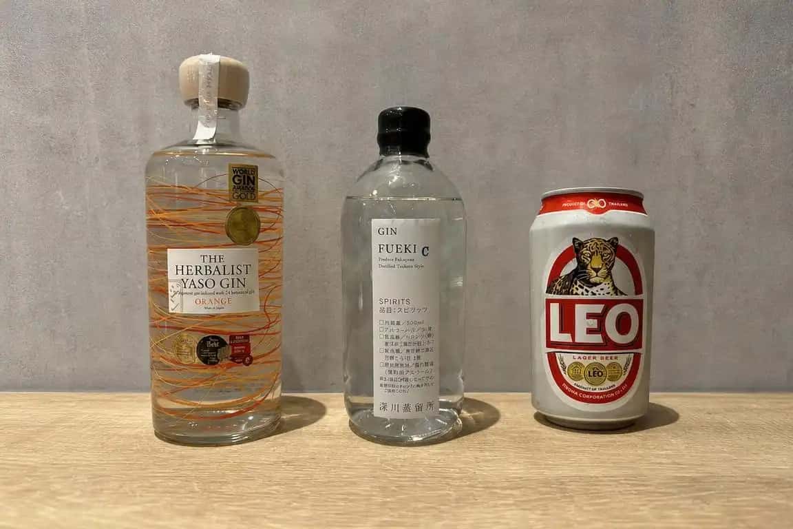 クラフトジン・焼酎の飲み比べ